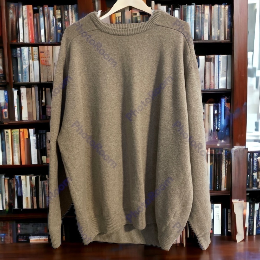 BEN HOGAN 100% Cashmere Sweater Men’s XXL TAN Made in Italy EUC!